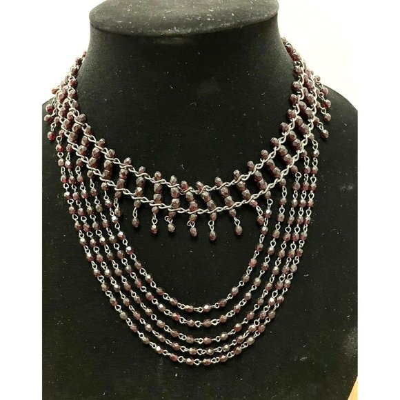 Joan Rivers Jewelry - Joan Rivers Red Beaded Waterfall Choker Necklace